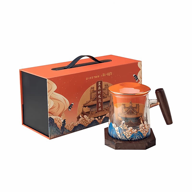 上新了故宫星辰时光泡茶杯茶漏茶水分离杯办公室喝水杯便携随手杯