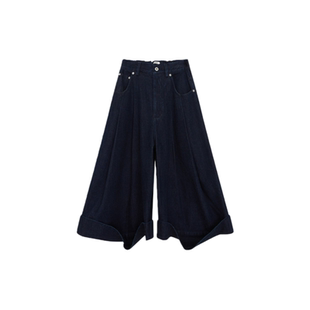 IMMI 设计师品牌 25秋冬新款 水洗复古牛仔翻边中裤 SOLSOL买手店