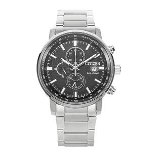 西铁城Citizen光动能三眼计时休闲运动防水商务男表CA0840-87E