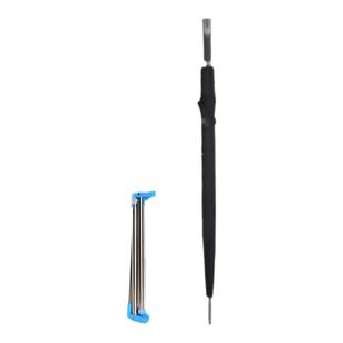 易得架伸缩折叠落地单杆式不锈钢晾衣架旅行出差晾衣杆晒衣神器