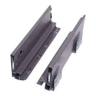 baifeibu骑马轨道阻尼缓冲橱柜抽屉超薄隐藏式托底轨骑马抽滑轨