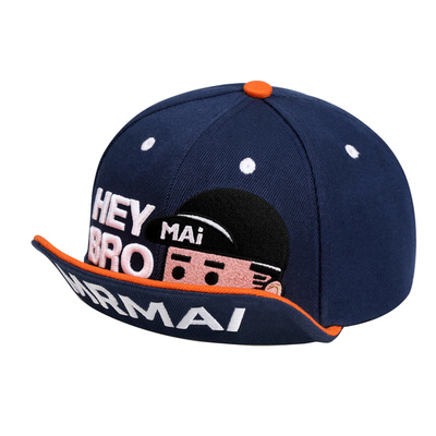 MMLAB刺绣檐帽棒球帽平檐