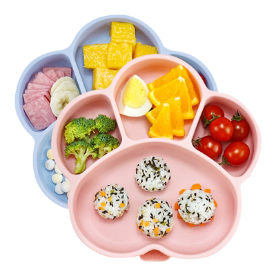 busybear分格餐盘硅胶