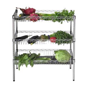 厨房蔬菜置物架落地多层收纳架移动水果调料储物架子碗架加高定制