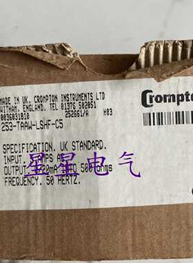 议价原装进口UK变送器253-TAAW Crompton 253-TAAW-LSHF-C5 现货
