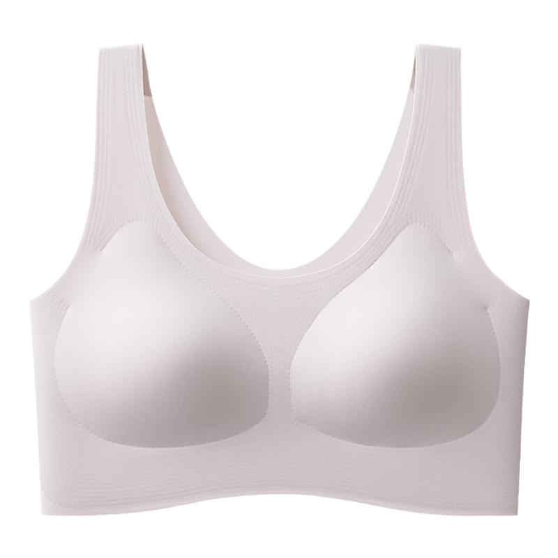 固定杯无痕美背内衣女小胸聚拢收副乳背心式无钢圈防下垂运动文胸