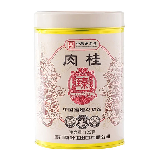 海堤茶叶龙年臻印肉桂乌龙茶岩茶特级足火罐装125g