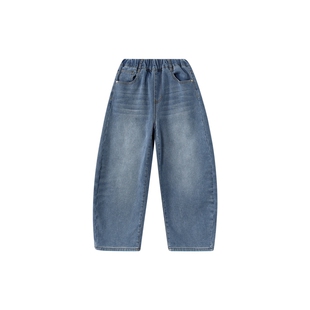 【云柔亲子系列】笛莎官方旗舰童装女童牛仔裤春季亲子儿童弯刀裤