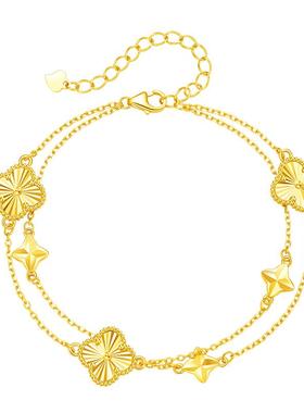 中国黄金珍尚银纯银轻奢气质手链