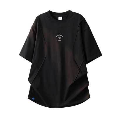 ADERNANA潮牌纯棉刺绣短袖T恤