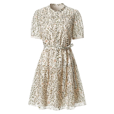 VGRASS立体塔克褶玛丽官连衣裙