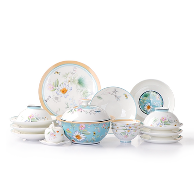 轻奢高颜值骨瓷餐具套装乔迁送礼