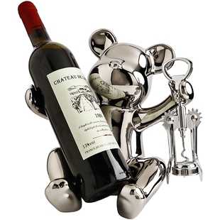 暴力熊客厅酒柜装饰品摆件轻奢高档红酒架子电视柜家居饰品工艺品