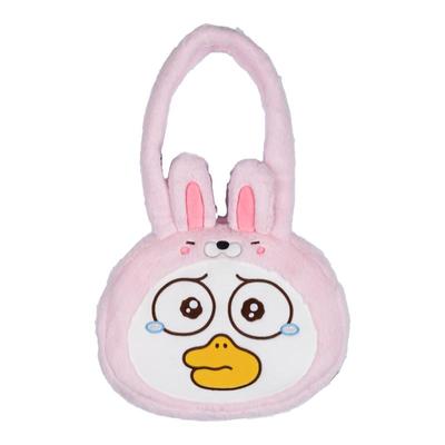 可爱卡通大容量毛绒玩偶托特包