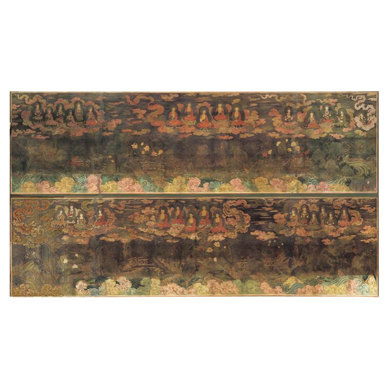 佛像画法海寺壁画赴会东西复古书画人物国画真迹微喷仿古画芯装饰