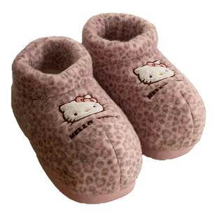 细细条 学生棉鞋时尚可爱创意保暖女冬季正版HelloKitty猫雪地靴