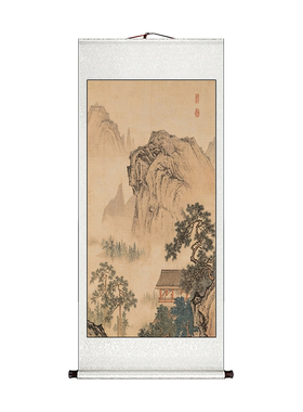 宋代美学挂画卷轴山水画