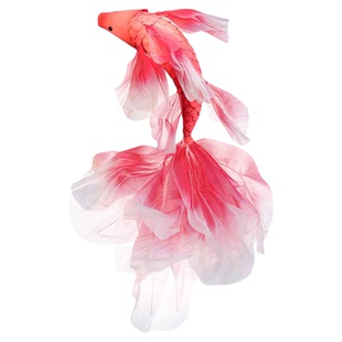 巨型纸艺花锦鲤鱼金鱼纱艺锦鲤美陈装饰户外情人节点景婚礼装饰