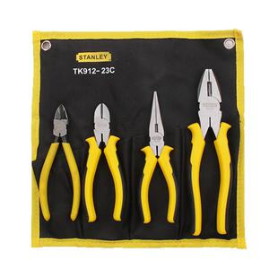 史丹利钢丝钳子多功能万用老虎钳家用水口钳斜嘴钳尖嘴钳工具组套