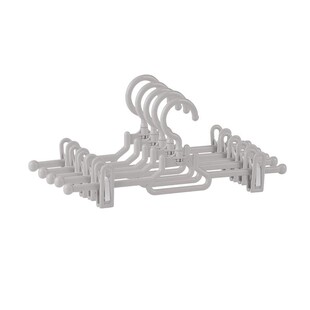 茶花塑料衣架带夹子晾衣架晒内衣内裤专用衣架可伸缩防风加厚挂架