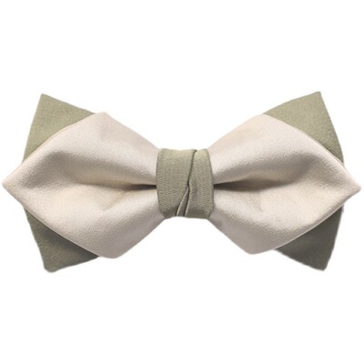 17century淡绿色米白森系男领结