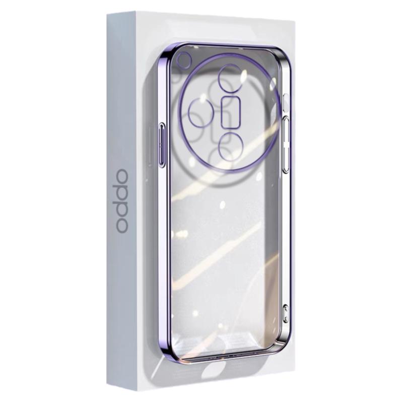 适用OPPOFindX7系列电镀透明壳