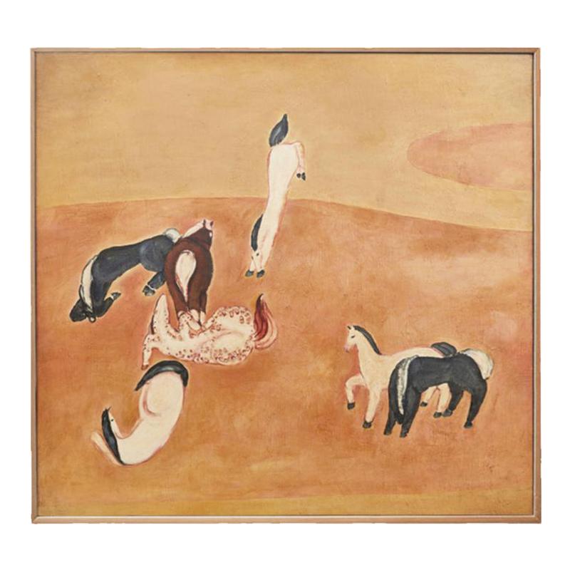 大师经典纯手绘巨幅油画常玉的马