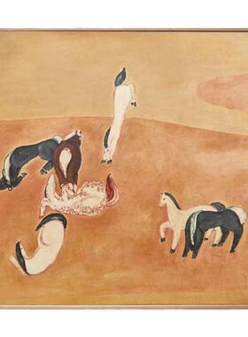 大师经典纯手绘巨幅油画常玉的马