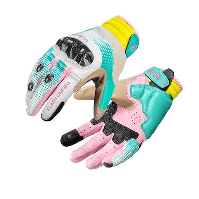 BSDDP摩托车手套真皮碳纤维防护