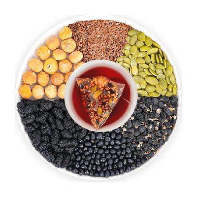 沁晚香亚麻籽无花果黑豆茶