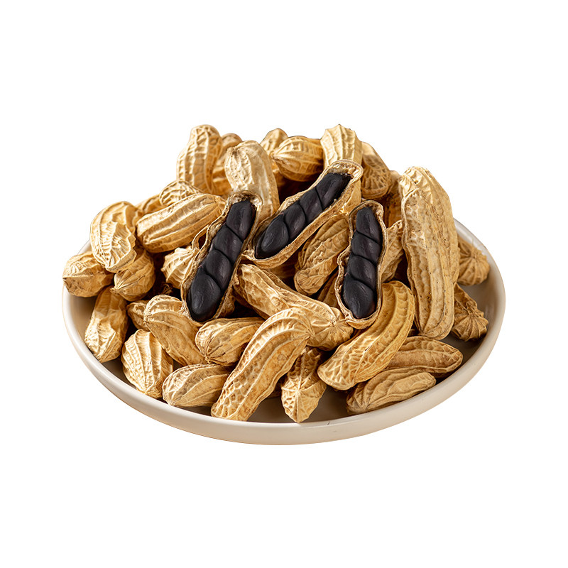 25年原味黑花生带壳小粒黑花生味甜黑皮可种植500g云南特产