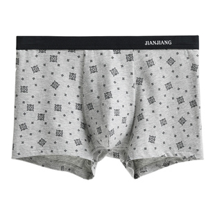 健将男士内裤正品官方旗舰店男生纯棉宽松透气大码胖子四角短裤头