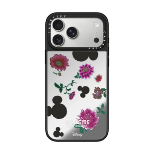 WILDSIDE迪士尼特别版CASETiFY米老鼠和粉花图手机壳适用苹果iPhone17ProMax/Air/16/15/14/13Plus磁吸保护套