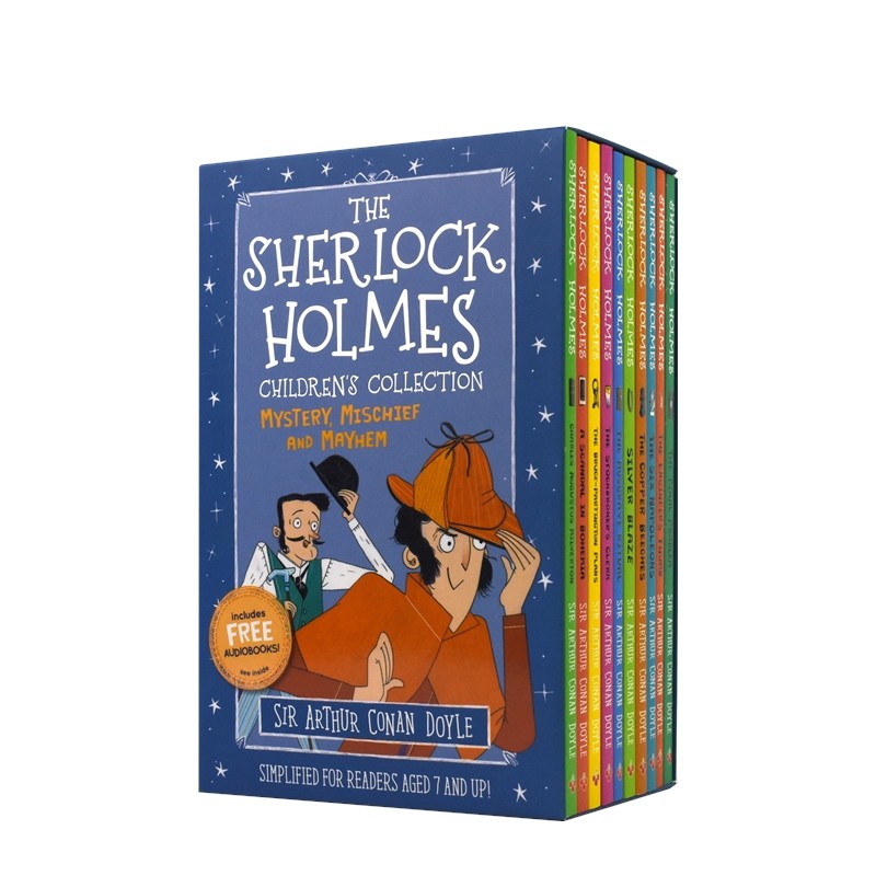 The Sherlock Holmes 夏洛克·福尔摩斯侦探故事 有声小说 扫码官方音频 柯南·道尔 青少年课外章节读物 英文原版进口图书