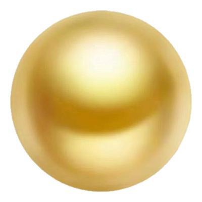 珍粉压制合成正圆单颗耳坠珍珠