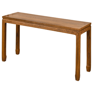 鸡翅木条案红木长条桌窄实木供桌香案家用小条几新中式玄关桌靠墙