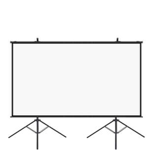 可移动120寸150寸投影幕布家用投影仪幕布支架落地投影仪支架幕布投影家用投影布幕布支架式投影屏幕180200寸