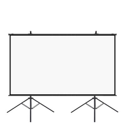 150寸投影幕布支架式幕布双支架