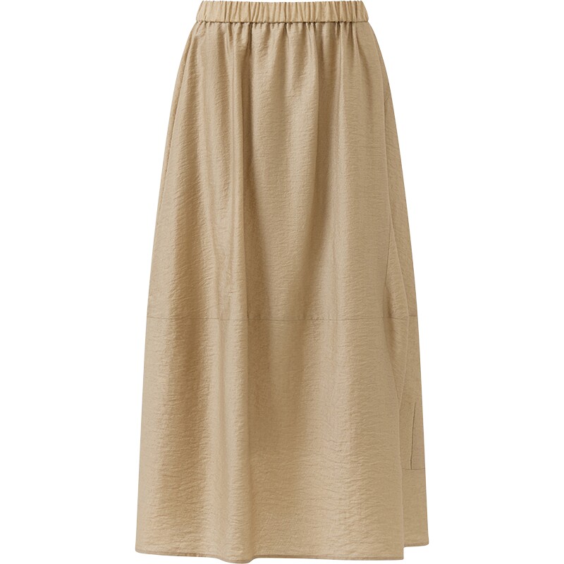 播26夏新品半身裙女简约通勤宽松松弛感伞裙DDT2BD5658