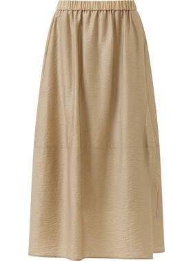 播26夏新品半身裙女简约通勤宽松松弛感伞裙DDT2BD5658