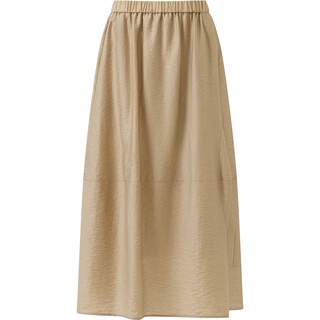 播26夏新品半身裙女简约通勤宽松松弛感伞裙DDT2BD5658