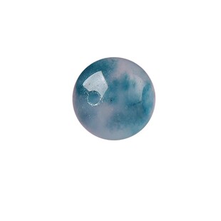 104-7A天晴冻冰蓝水翡翠玉髓飘花散珠手串男女士diy手工手链项链