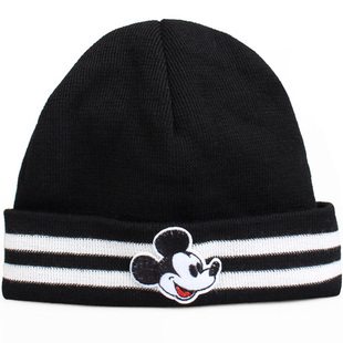 意大利GCDS 男女同款潮牌迪士尼米奇老鼠联名款羊毛针织帽子