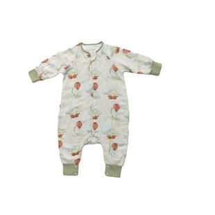 安旦婴幼儿童秋冬竹棉纱布睡袋新款宝宝分腿睡袋