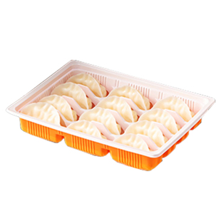 饺子打包餐盒一次性加厚食品级外卖专用冷速冻生熟水馄饨分格托盘