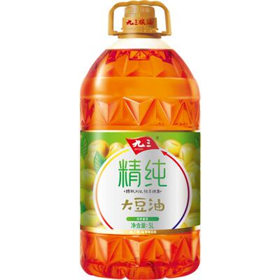 九三非转基因三级大豆油5L