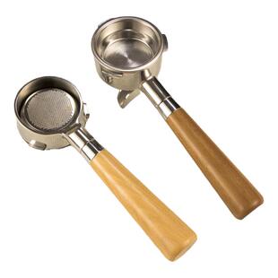 LUXIANG适用爱宝双耳58咖啡机萃取手柄牛角适用百胜图三耳无底