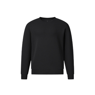 umbro茵宝官方运动新款圆领基础款纯色都市百搭华夫格长袖卫衣男