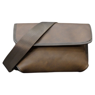 Cavid Kevin复古灰咖色胸包韩版男包休闲时尚手机单肩包斜挎包潮