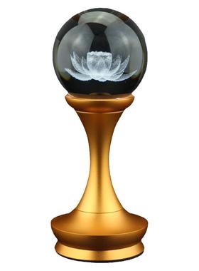 LED七彩莲花灯水晶供灯家用插电